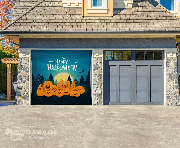 Pumpkin Patch | 1-Car Garage Door Cover