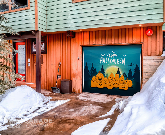 Pumpkin Patch | 1-Car Garage Door Cover