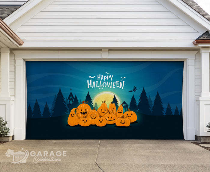Pumpkin Patch | 2-Car Garage Door Cover