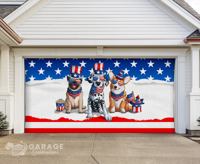 Puppy Pride | 2-Car Garage Door Cover
