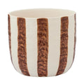 Rayas Ceramic Pot Tan