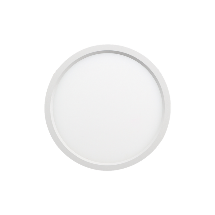 Reno 12" Slim Surface Round — Color: White