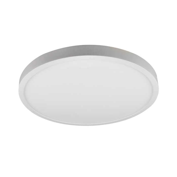Reno 12" Slim Surface Round — Color: Brushed Nickel