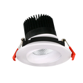 Product Display Visual of the SKU: RENO-LED-AURA-35-S12W-5CCT-WH for Marketing of theReno 3.5" REGRESS GIMBAL | RENO-LED-AURA-35-S12W-5CCT | RENO-LED-AURA-35