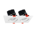 Product Display Visual of the SKU: RENO-LED-AURA-35-S24W-5CCT-WH-SQ for Marketing of theReno 3.5" SQUARE GIMBAL  | RENO-LED-AURA-35-S24W-5CCT-XX-SQ | RENO-LED-AURA-35-SQ
