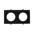 Aura - Multiple Lighting System Plates for two 3.5" Round Regressed Gimbals — Finish: Black