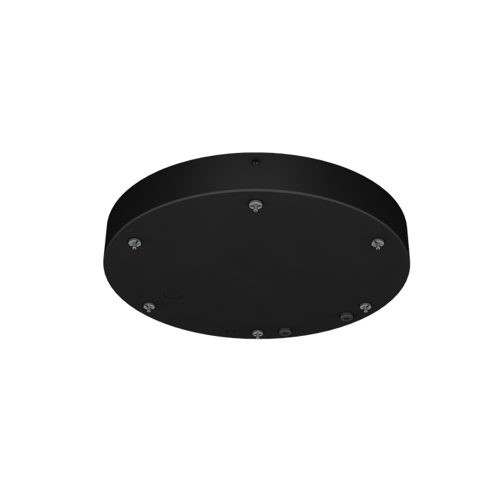 Reno Aurora - Canopy Kit for the Architectural Ring Fixture Suitable for mounting two fixtures - Includes the Cable Gripper, Ceiling Bracket, and Driver Bracket — Color: Black
