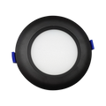 Brilliance - 4" Baffle Trim Slim Recessed Downlight - 12W - Selectable CCT 27/30/35/40/5000K - 120V - Black Finish — Title: Default Title
