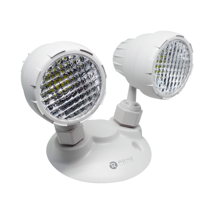 Product Display Visual of the SKU: RENO-ERH5W-2 for Marketing of theReno Double Head Emergency Light | RENO-ERH5W-2