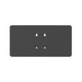 Product Display Visual of the SKU: RENO-EVC2-BSYS-MULTI(B) Adaptive Blank Board for Marketing of theReno EVC Universal Adapter Bracket (Adaptive Blank Board) | RENO-EVC2-BSYS-MULTI(B) Adaptive Blank Board