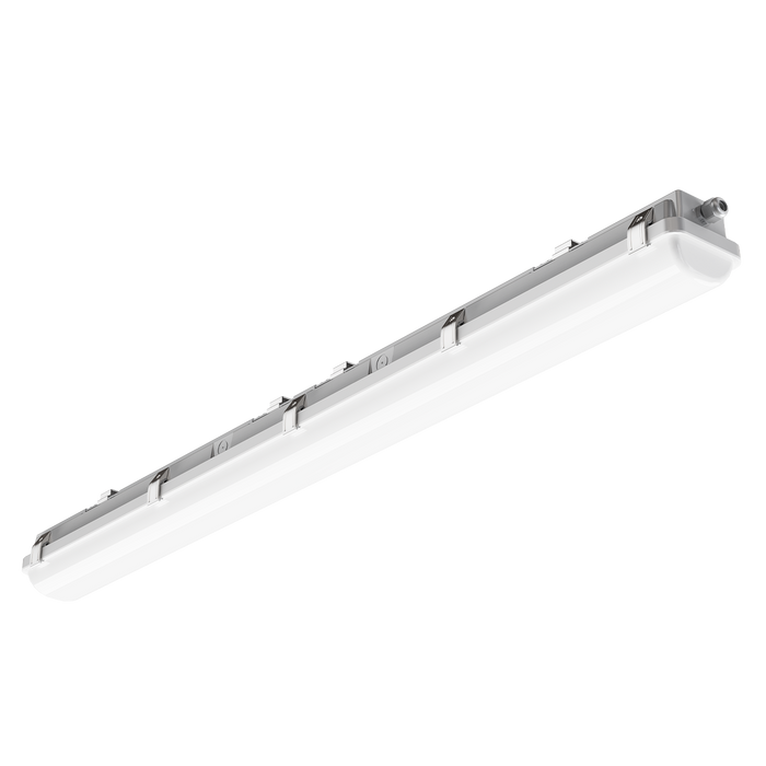 Mako - 4ft Eco Vapor Tight - Selectable Wattage 20/30/40W - Selectable CCT 35K/40K/50K - 120-347V - White Finish