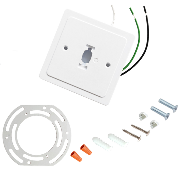 Monopoint canopy allows any Story Series Track Head to be mounted as a Ceiling fixture — Finish: White