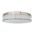 Noir - 12" Flushmount Fixture - 22W - 1500 lm - Selectable CCT 27/30/35/40/50K - 120V — Finish: Brushed Nickel