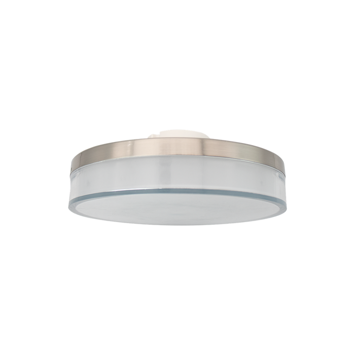 Noir - 5" Flushmount Fixture - 10W - 600 lm - Selectable CCT 27/30/35/40/50K - 120V — Finish: Brushed Nickel