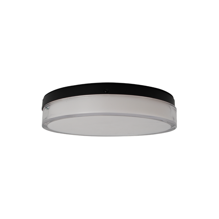 Noir - 5" Flushmount Fixture - 10W - 600 lm - Selectable CCT 27/30/35/40/50K - 120V — Finish: Black