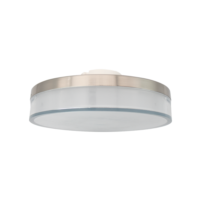 Noir - 7" Flushmount Fixture - 15W - 1000 lm - Selectable CCT 27/30/35/40/50K - 120V — Finish: Brushed Nickel