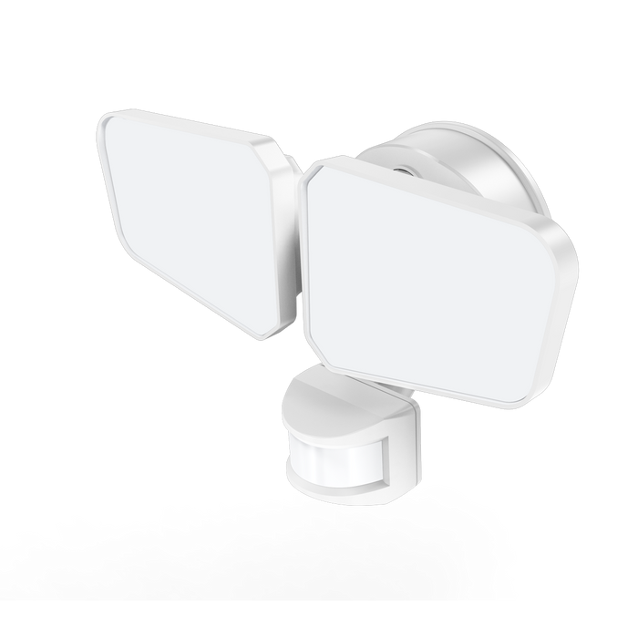 Reno OPS - Security Light | 26W | Selectable CCT 27/30/35/40/5000K | 120-277V | 60FT D2D Function | Detection Degree 180° | RENO-SW-26W-5CCT-MS / R51032, R51033 — Color: White