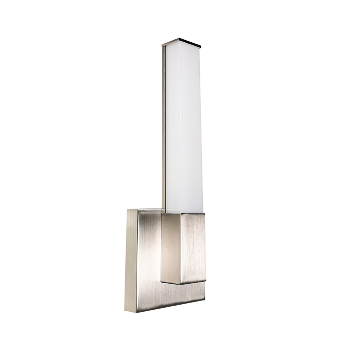 Oscar - Slim Wall Sconce - 16W - Selectable CCT 27/30/35/40/50K - 120V — Finish: Brushed Nickel
