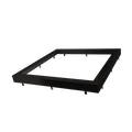 Sol - 12" Black Trim for Square Slim Surface Fixture — Finish: Black