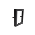 Sol - 5" Black Trim for Square Slim Surface Fixture — Finish: Black