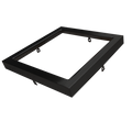 Sol - 7" Black Trim for Square Slim Surface Fixture — Finish: Black