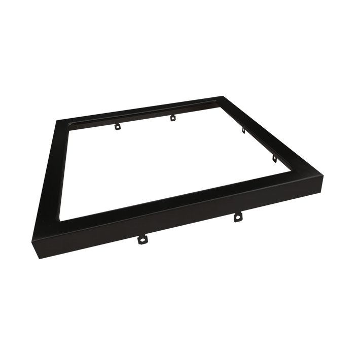 Sol - 9" Black Trim for Square Slim Surface Fixture — Finish: Black