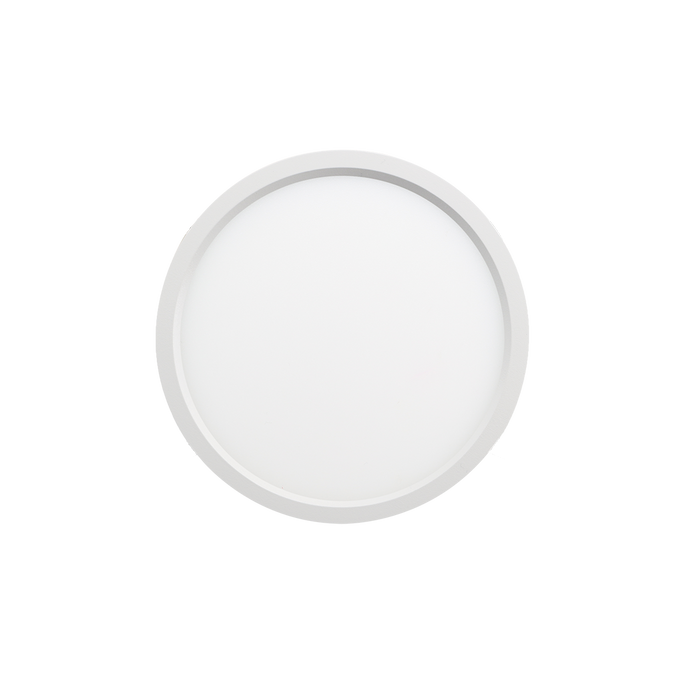 Sol - 9" Slim Surface Round 18W | 1150Lm | Selectable CCT 27/30/35/40/50K | 120V | White Finish