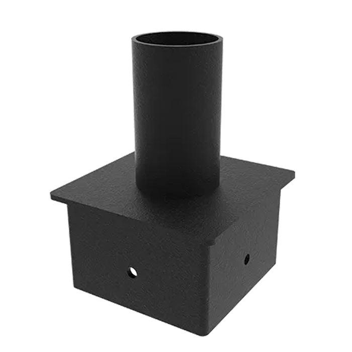 Tenon Adaptor - 4” Tenon - 5” Square Pole Mounting — Title: Default Title