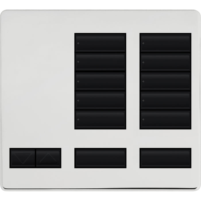 Replacement Faceplate for Lutron HomeWorks Tabletop 10 Button Keypad | LFK-T10RL