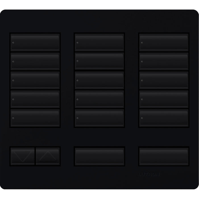 Replacement Faceplate for Lutron HomeWorks Tabletop 15 Button Keypad | LFK-T15RL