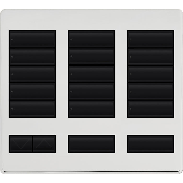 Replacement Faceplate for Lutron HomeWorks Tabletop 15 Button Keypad | LFK-T15RL