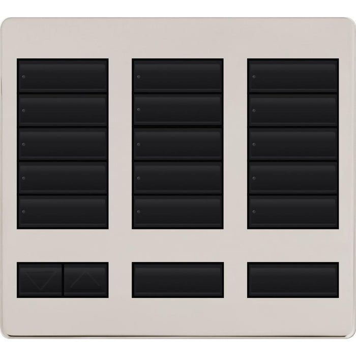 Replacement Faceplate for Lutron HomeWorks Tabletop 15 Button Keypad | LFK-T15RL