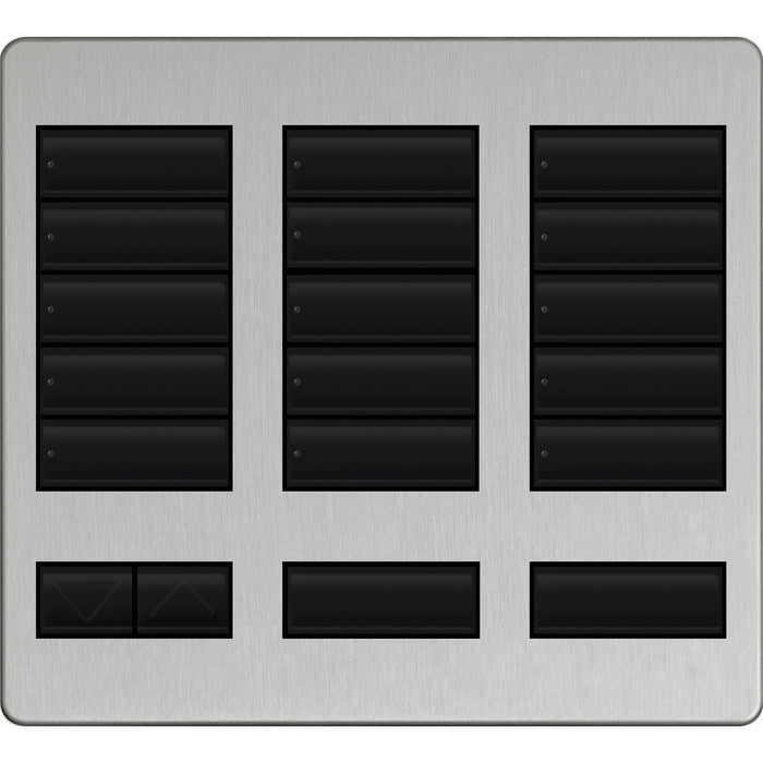 Replacement Faceplate for Lutron HomeWorks Tabletop 15 Button Keypad | LFK-T15RL