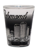 Richmond Virginia B & W Silver Lines Shot Glass