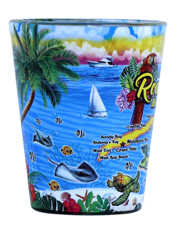 Roatan Honduras Scene In and Out Shot Glass