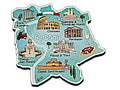 Rome Italy Decowood Jumbo Wood Fridge Magnet 3.6" x 3.75"