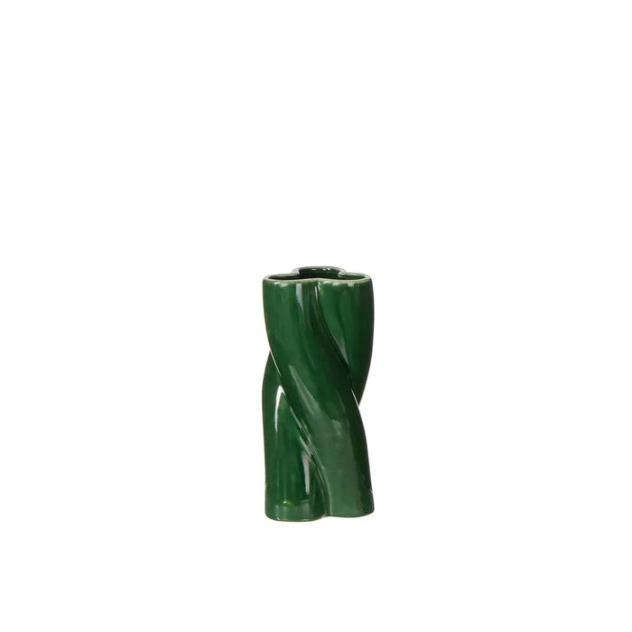Rory Twist Vase Deep Green
