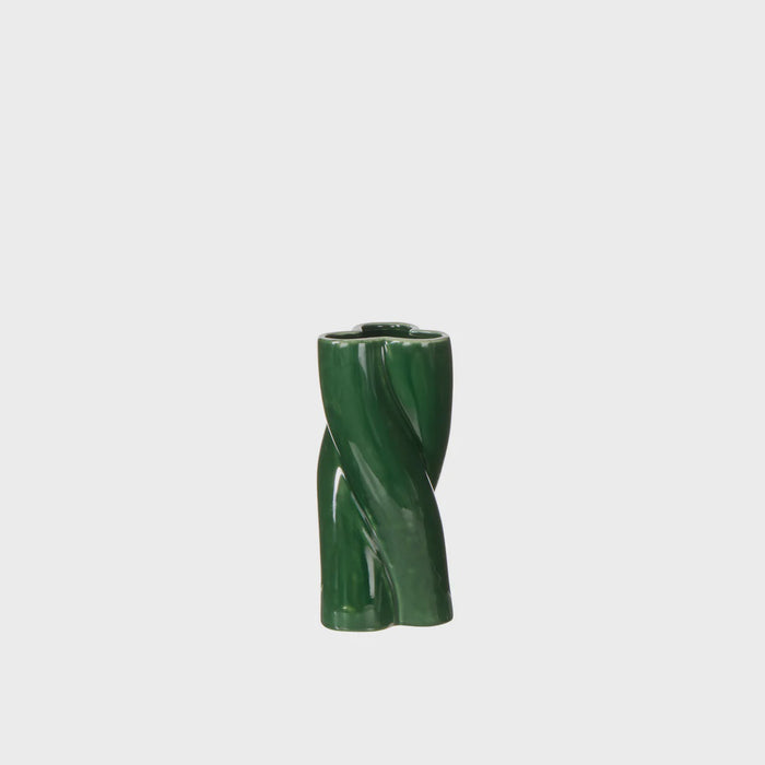 Rory Twist Vase Deep Green
