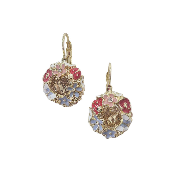 Rose Garden Drop Earring Amber