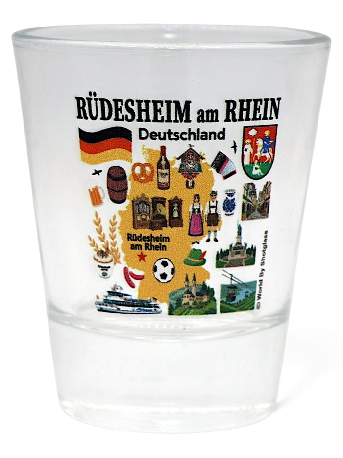 Rudesheim am Rhein Germany Great German Cities Collection Shot Glass