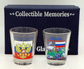 Russia Souvenir Boxed Shot Glass Set (Set of 2)