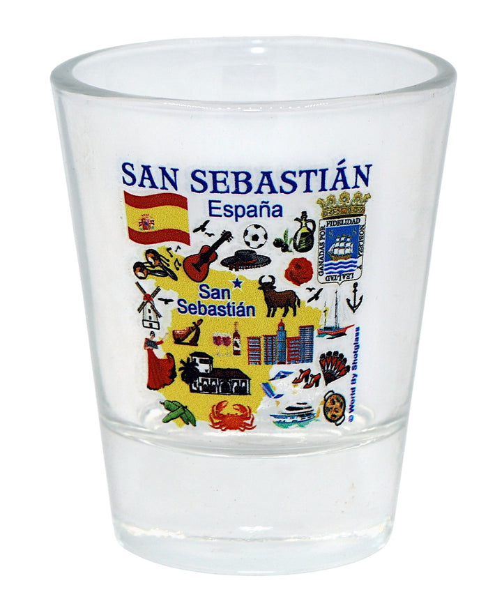 San Sebastian Spain Great Spanish Cities Collection Shot Glass