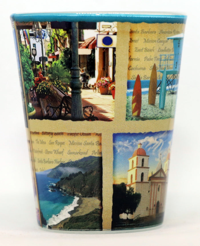 Santa Barbara California Scrapbook Shot Glass