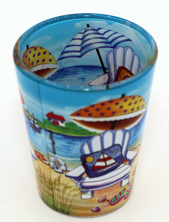 Santa Cruz de Tenerife Canary Islands Spain Beach Chair Shot Glass