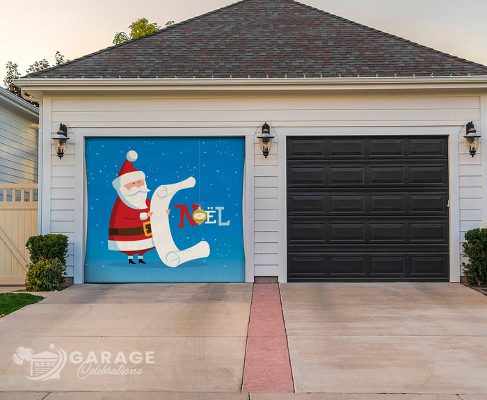 Santa's List | 1-Car Garage Door Cover