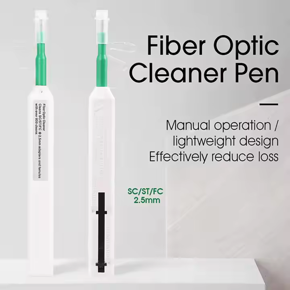 Product Marketing Image of Simply Secured SKU: SF-CPSC by Vendor Grid Networking Product SC Fiber Optic Cleaner Pen | One-Click Cleaner for SC Connectors, 1 per Box | SF-CPSC