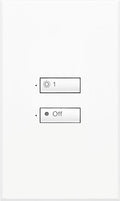 seeTouch button and wallplate replacement kit, 2 button, white, custom engraving