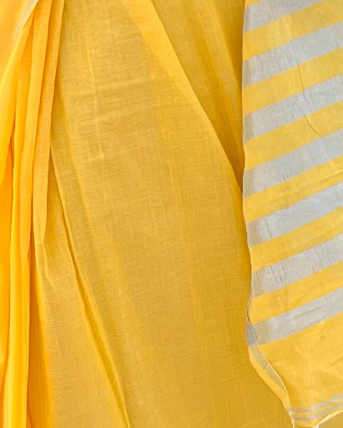 Shop AaMe Setting Sun saree in breathable khaadi cotton fabric