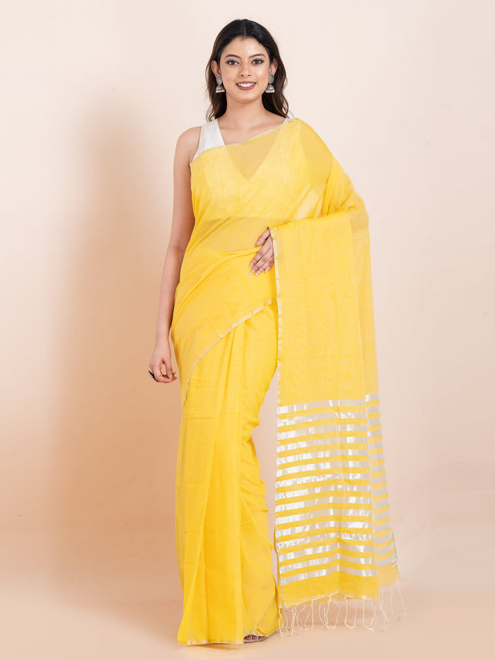 Warm toned cotton saree with graceful ethnic appeal for everyday styling