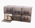 [hidden] ShoeCase 6-piece Grey Shoe Storage Box - 55014 - Image 1